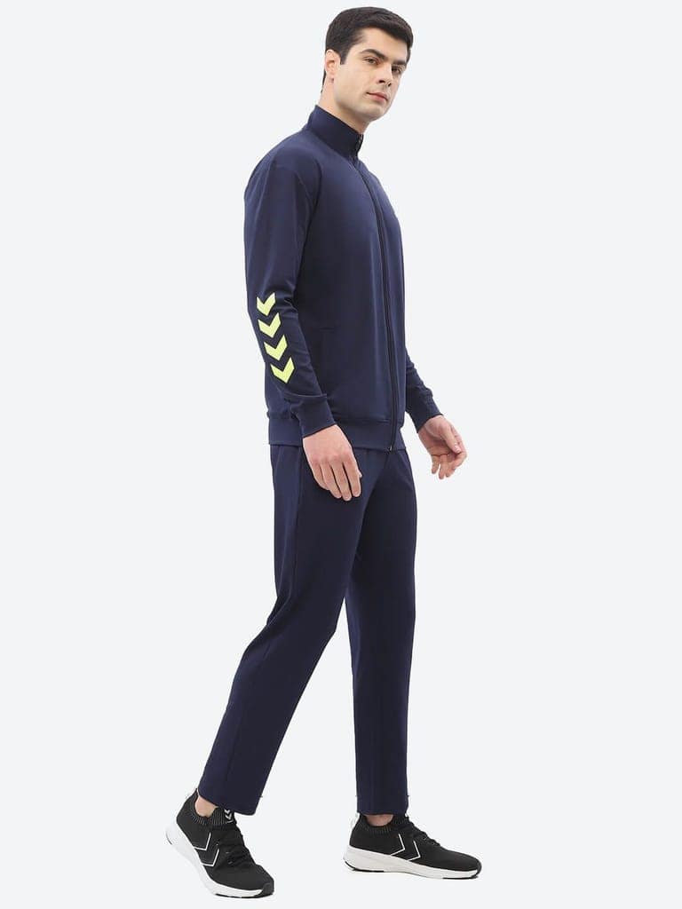 Promo Men's All weather Regular Fit Track Suit with Zipper and Pockets Comfortable Breathable Stretchable Soft Fabric For Everyday Use Ideal for Gym Training or Running Loungwear view 3