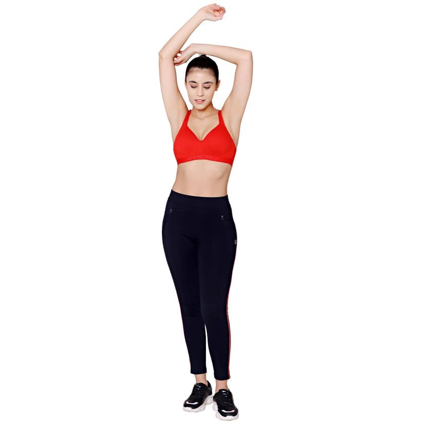 Bodycare cotton spandex wirefree adjustable straps seamless padded sports bra-1615B view 5