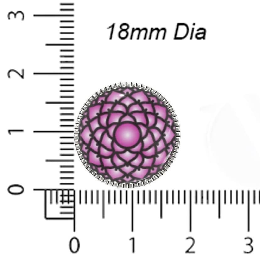 The Smart Buttons - Shirt Button Cover Cufflinks for Men - Crown Chakra Design Pattern view 6