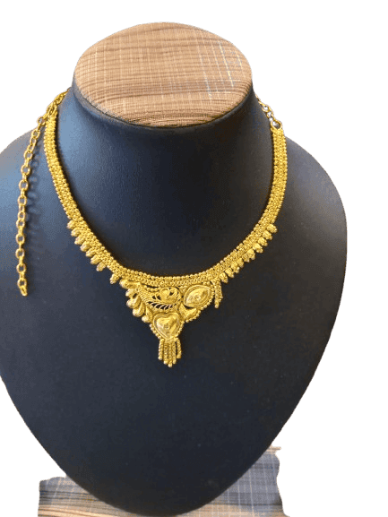 One Gram Gold Plated Traditional Indian Necklace view 3