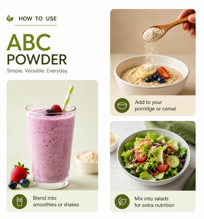 ABC Powder 200g – Apple Beetroot Carrot Juice Superfood | Immunity, Skin Glow, Heart Health & Energy Booster | No Sugar, No Preservatives | Merahe view 3