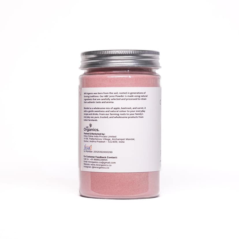 ABC Powder 200g – Apple Beetroot Carrot Juice Superfood | Immunity, Skin Glow, Heart Health & Energy Booster | No Sugar, No Preservatives | Merahe view 7