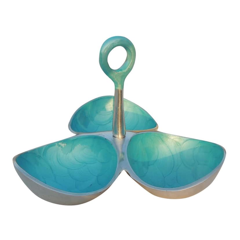 Aluminium Decorative Three Pot Tray (AMAS3070 B) view 2