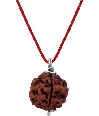 Astrodidi 4 Mukhi Rudraksha Pendant With Lab Certificate