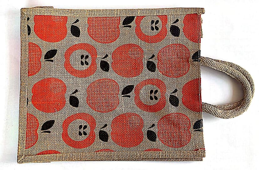 The Apple of My Eye Jute Tote Bag view 4