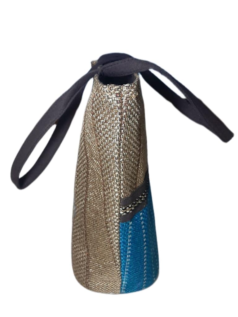 SS Eco-Life Appealing Jute Handbag for Women for Shopping, Party and Office. Dual Colour Mixup. view 4