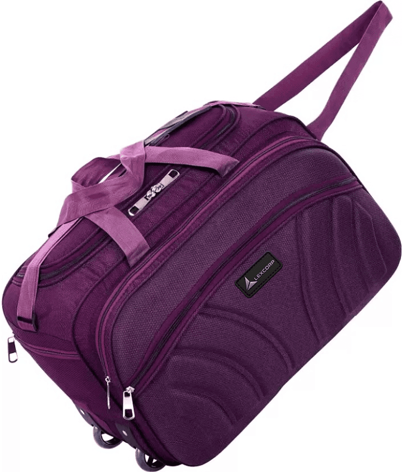 LEXCORP 55 Ltrs Purple Polyester Duffle Bag view 2