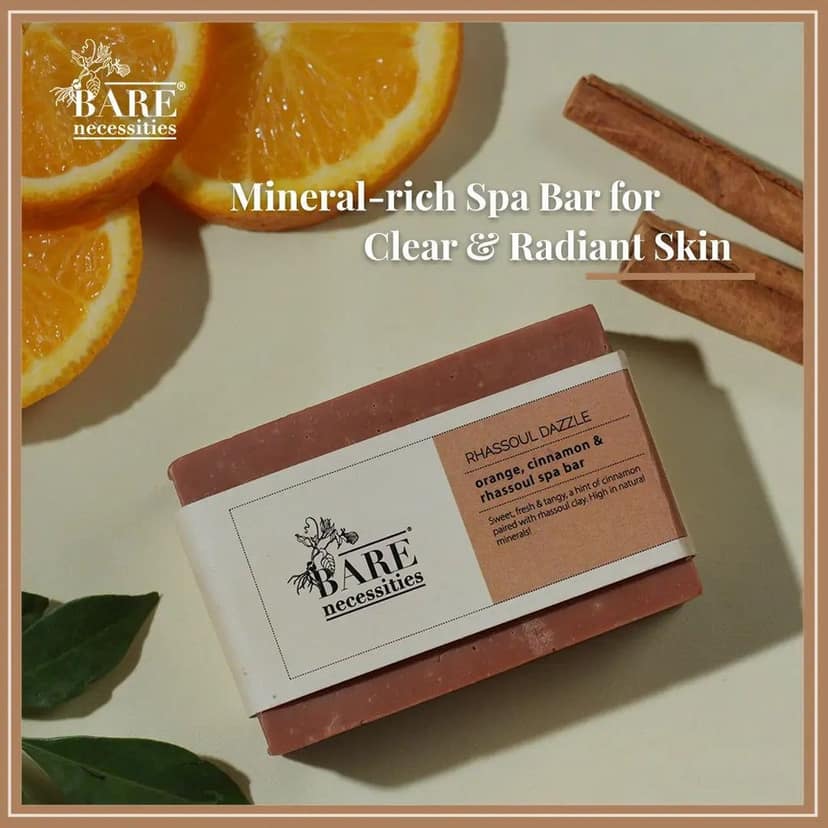 Bare Necessities Handmade Cold Processed Orange Cinnamon & Rhassoul Soap view 3