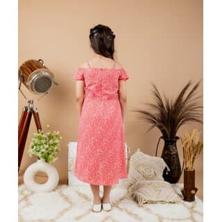 Kids Cave Floral Print Girls Jumpsuit view 2