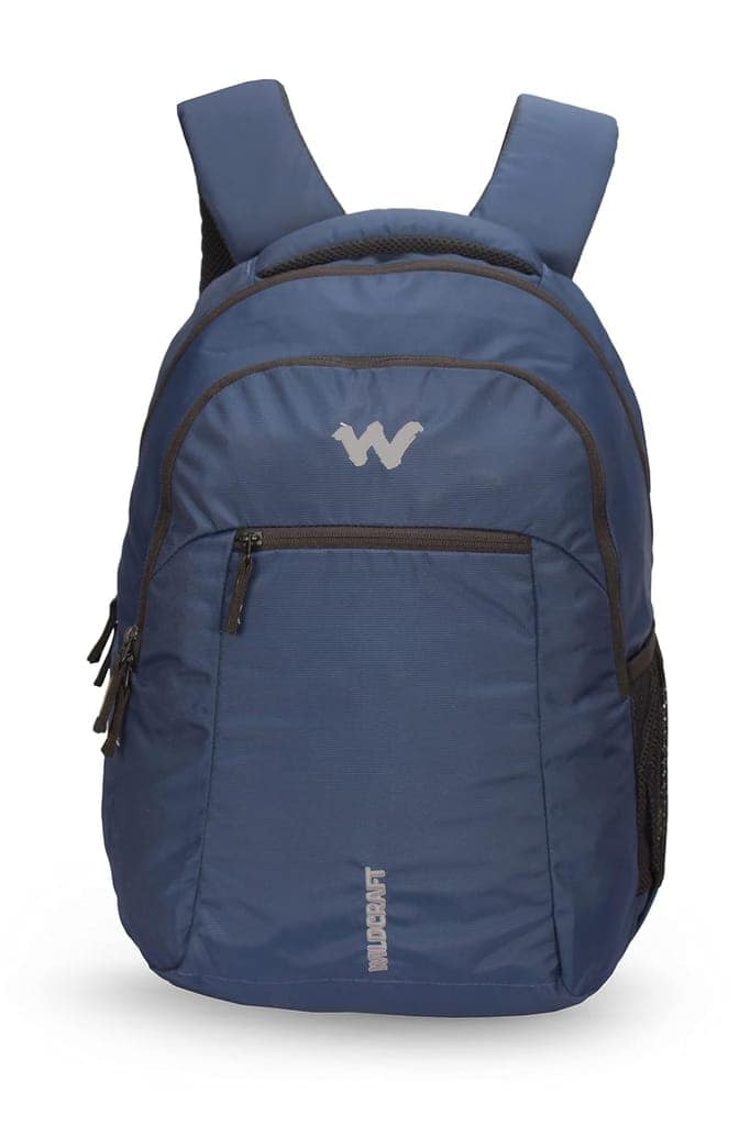 New Polyester 28 Liters Laptop Casual 3 Compartment Backpack (Blue)