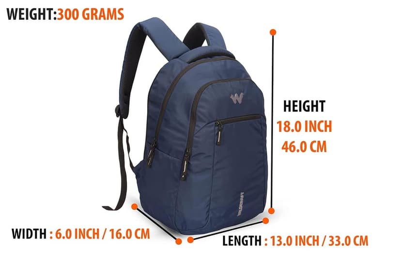 New Polyester 28 Liters Laptop Casual 3 Compartment Backpack (Blue) view 3