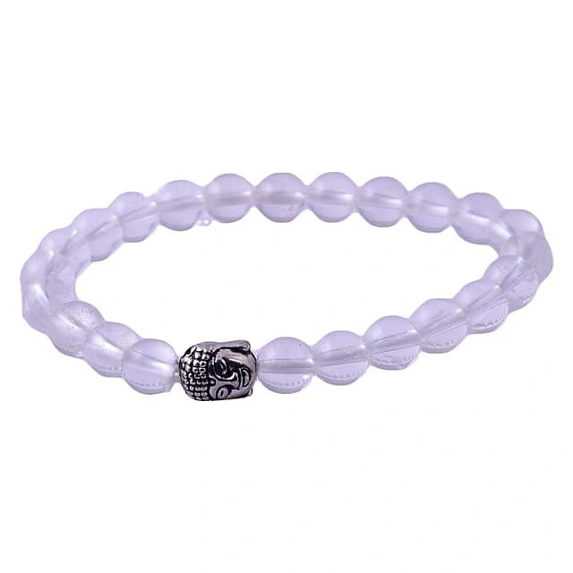 Clear Quartz Bracelet Healing and Vastu, Meditation, Protection Stylish Bracelet for Girls/Boys/Women(KI_141) by Krishna Impex view 2
