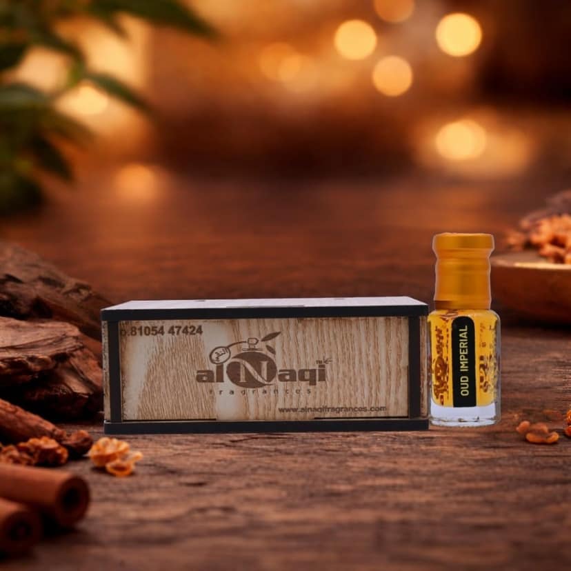 alNaqi Fragrances Oud Imperial Attar 12ml - Luxury Concentrated Arabic Oud Perfume, No Alcohol, Best Imperial Oudh Oil, Original Royal Parfum view 3