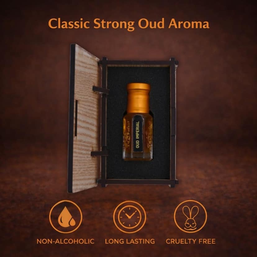 alNaqi Fragrances Oud Imperial Attar 12ml - Luxury Concentrated Arabic Oud Perfume, No Alcohol, Best Imperial Oudh Oil, Original Royal Parfum view 5