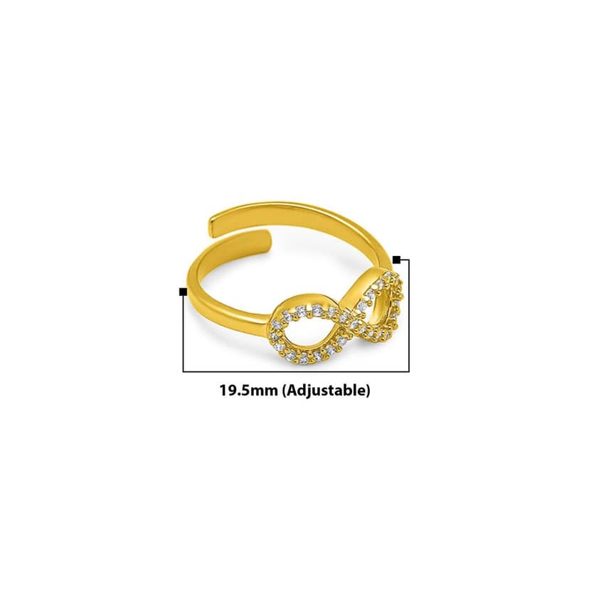 18k Gold Plated Infinity Aura Ring view 5