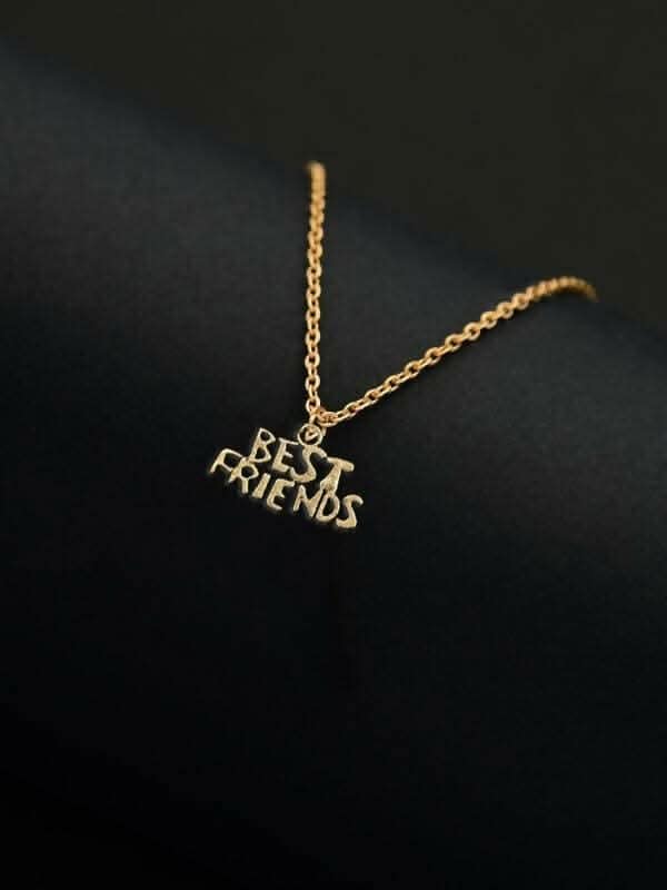Pinapes Best Friends Forever and Ever Heart Necklace – Friendship Jewelry Set for Girls & Women