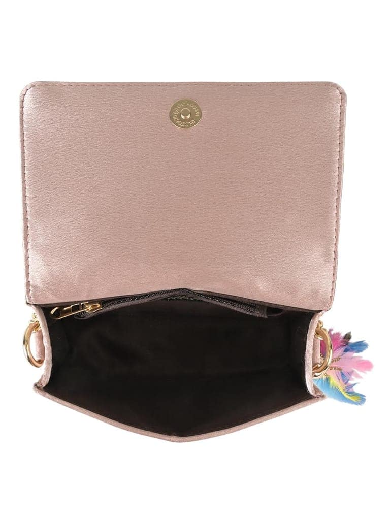 Vdesi Gold Patchwork Clutch Sling view 5