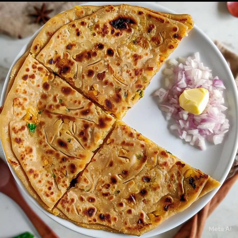 Aloo Pyaaz Paratha