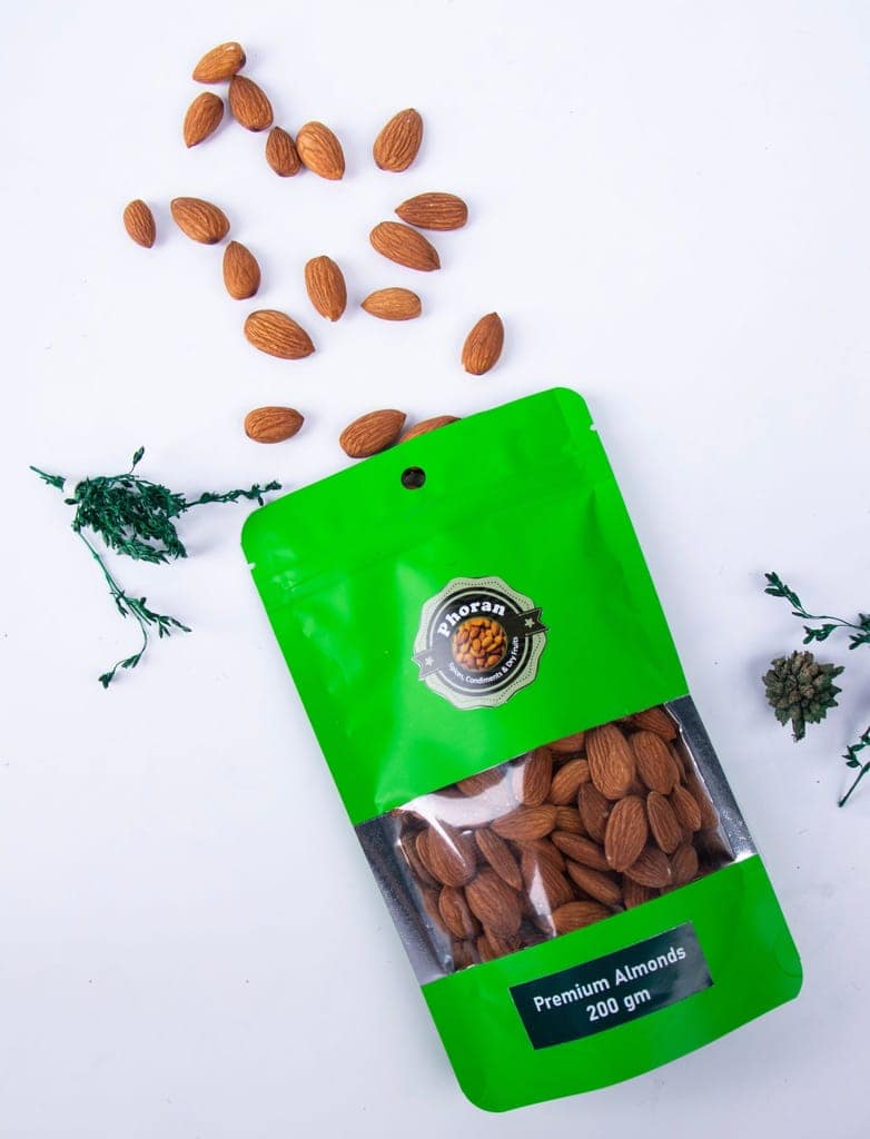 Buy Phoran Almonds Cashew Combo 200gm Online India - Premium Dry Fruits | 100g Almonds & 100g Cashew Nuts view 4