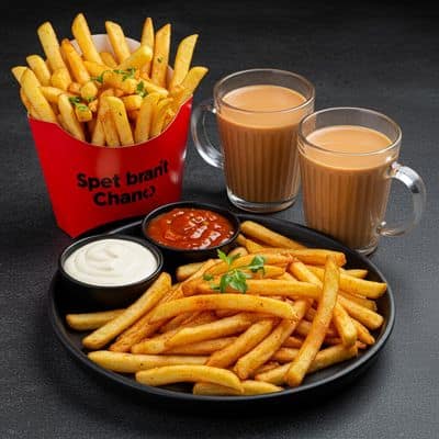 French Fries + 2 Chai