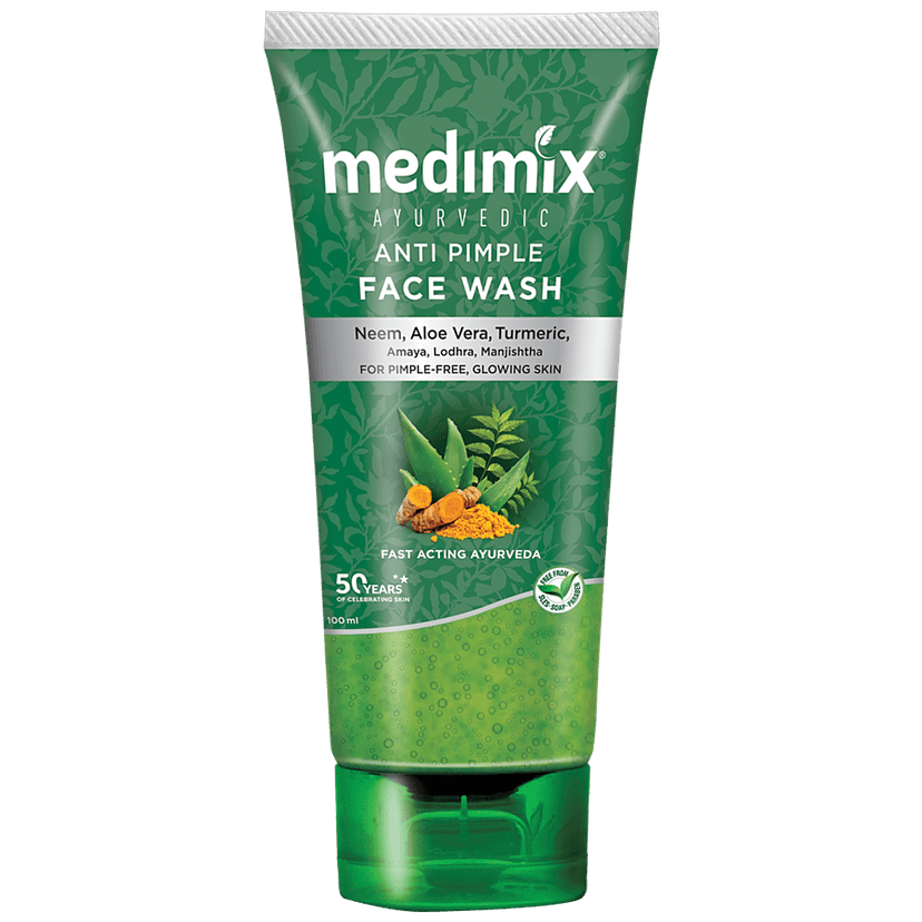 Medimix Anti Pimple Face Wash - Ayurvedic, For Pimple Free & Glowing Skin, 100 Ml