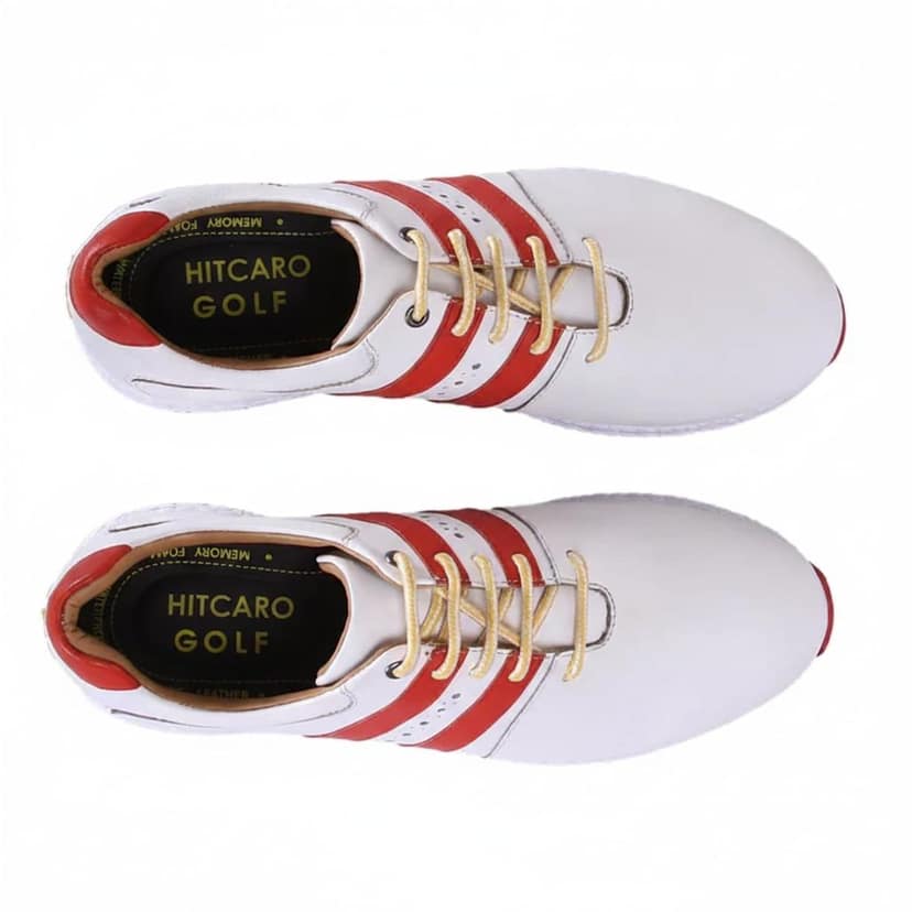 HITCARO Men Proffessional Leather Golf Shoes | Lace-Up | Phylon Sole |Waterproof | Comfortable | Breathable | Sports Shoes view 2