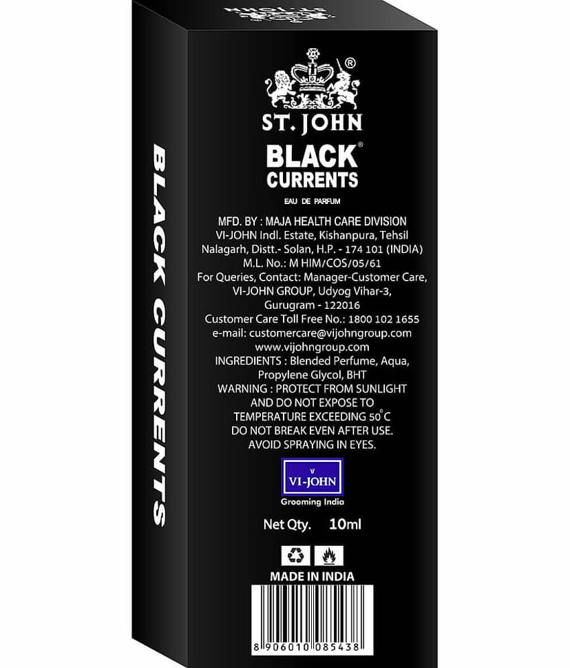 ST.JOHN Cobra Black Current,Cobra,Visa & Essence Pocket Perfume for Men 10 gm ( - Pack of 4 ) view 2