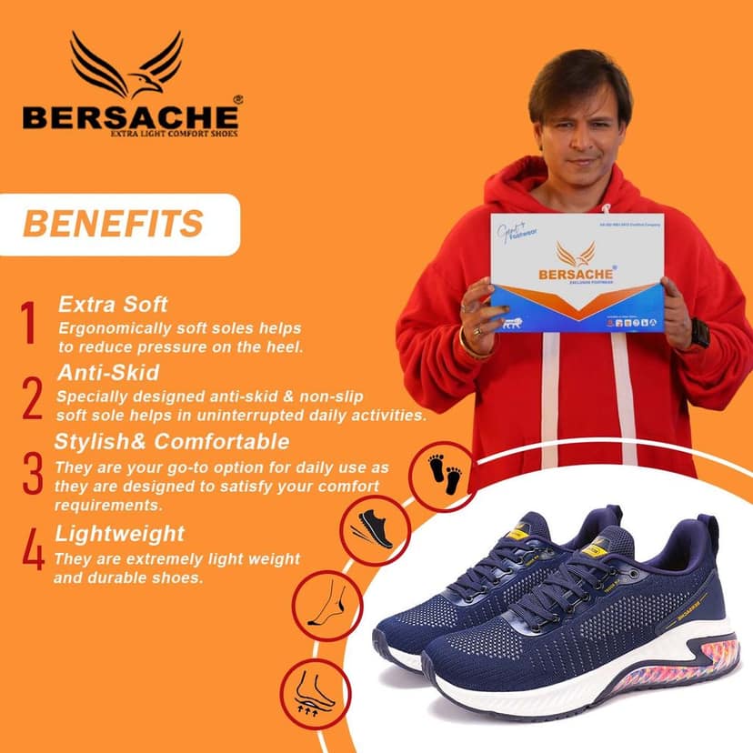 Bersache Premium Sports ,walking,Gym,cricket, Trending Running Shoes For Men's view 2