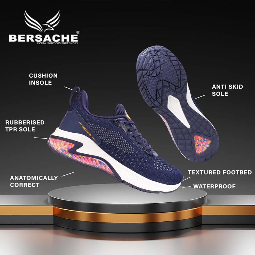 Bersache Premium Sports ,walking,Gym,cricket, Trending Running Shoes For Men's view 5