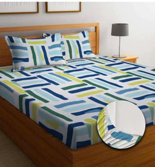 Homdazal Microfibre Abstract Queen Size Multi Color - Multi, Size - Queen
