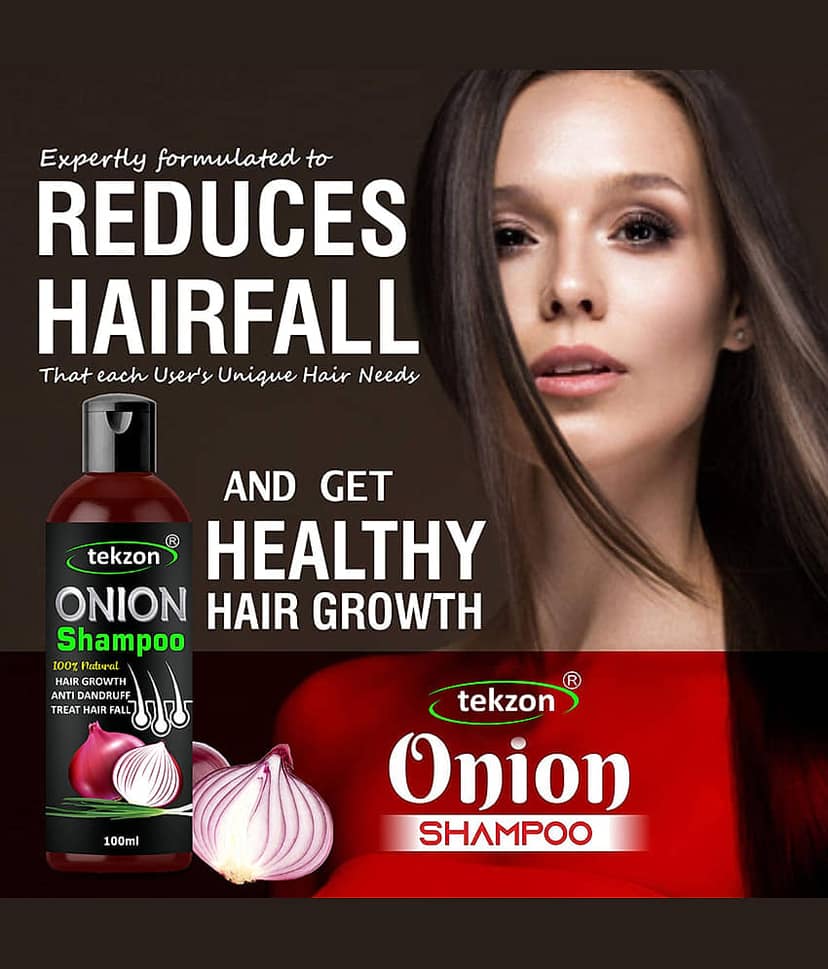 TEKZON Onion Hair Fall Shampoo for Hair Growth & Hair Fall Control Shampoo 100 mL Pack of 2 view 2