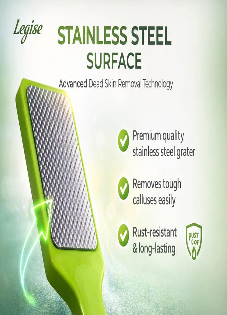LEGISE Rectangular Foot Scrub Brush for Shower | Skin Exfoliating & Massage Brush view 3