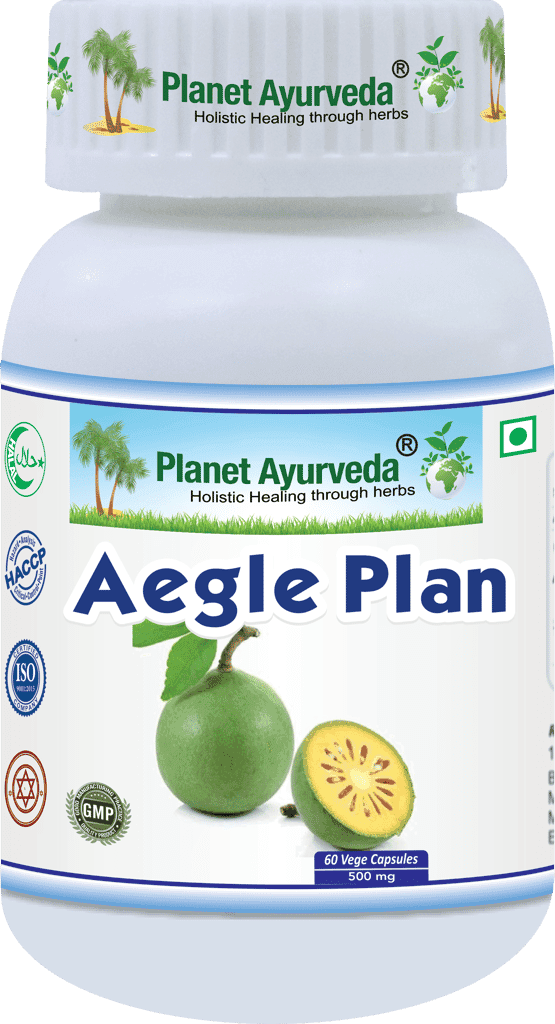Planet Ayurveda Aegle Plan Capsules - 60 Veg Capsules - 500mg