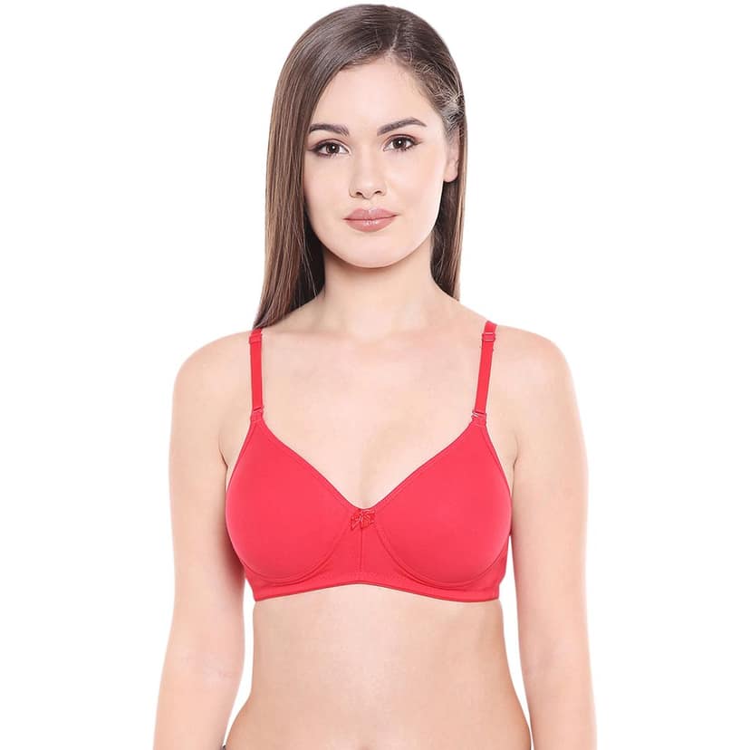 Bodycare Cotton Spandex Lightly Padded Non wired Seamless cup bra-Pack of 3 view 2