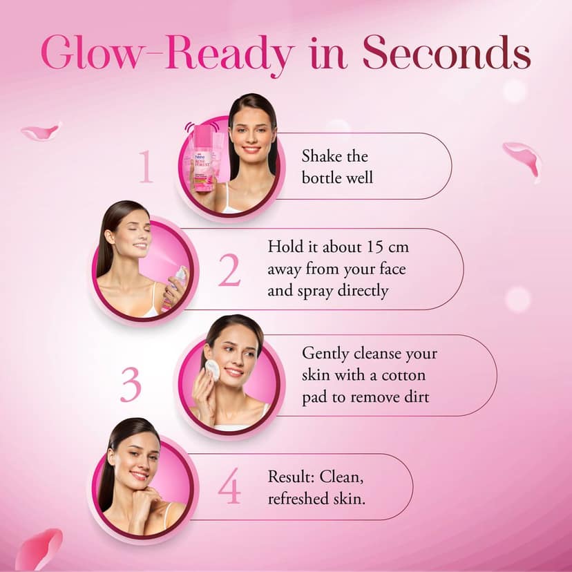 Nisha Refreshing Face Cleanser with Organic Rose Water for All Skin Types - 120ml view 6