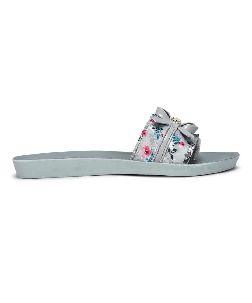 Paragon Women's Grey Sliders with Anti-skid Cushioned Sole for Everyday Use view 2
