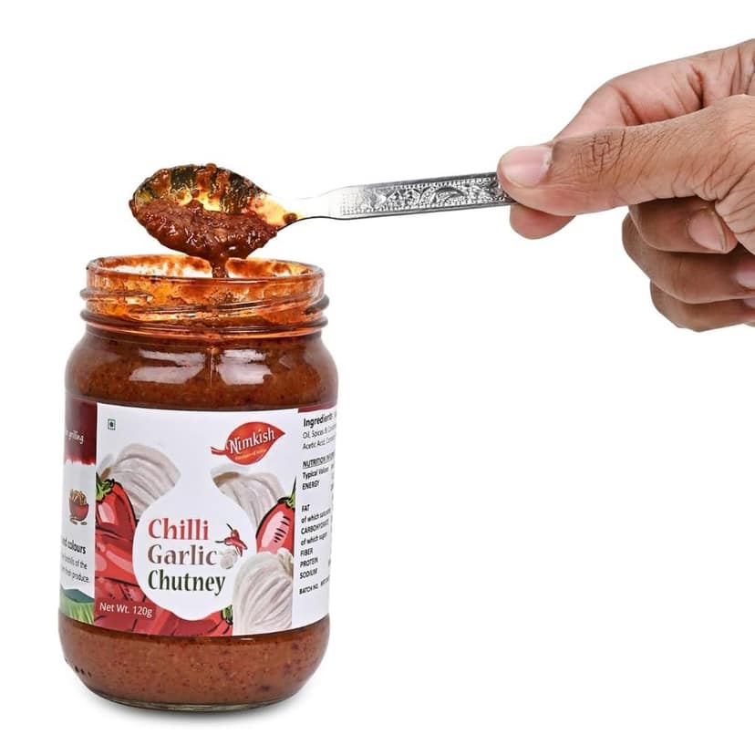 Nimkish Chutney Combo Pack of 3 | Plum, Hot Mango & Chilli Garlic | Sweet, Spicy & Tangy Himalayan Condiments view 3