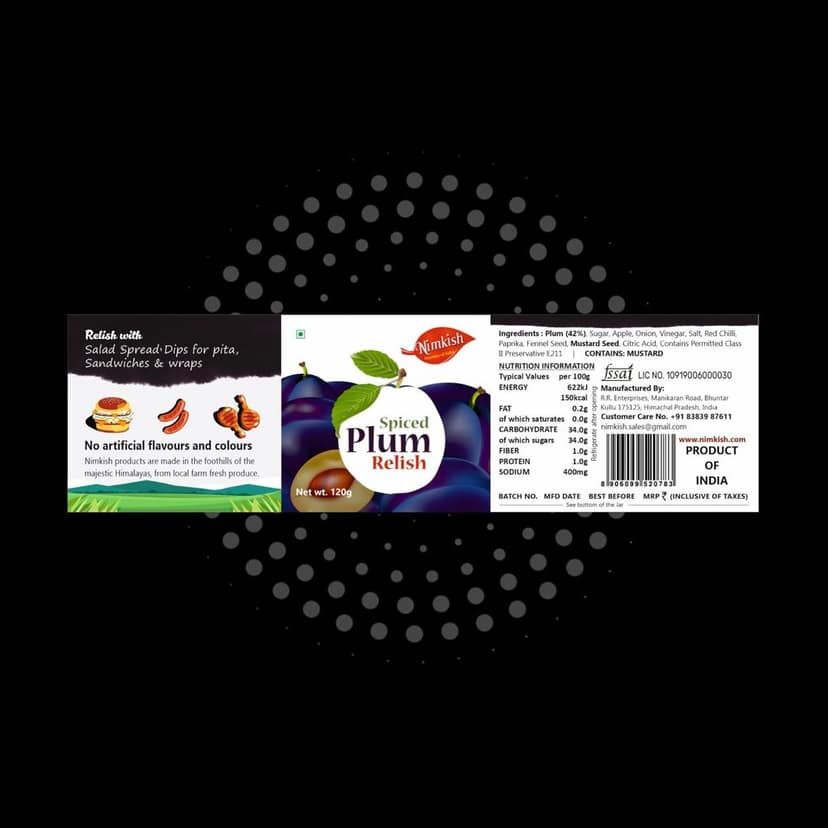 Nimkish Chutney Combo Pack of 3 | Plum, Hot Mango & Chilli Garlic | Sweet, Spicy & Tangy Himalayan Condiments view 5