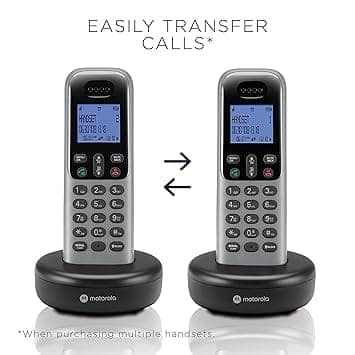 Motorola Voice T613 Digital Cordless Telephone with Answering Machine 3 Handsets view 3