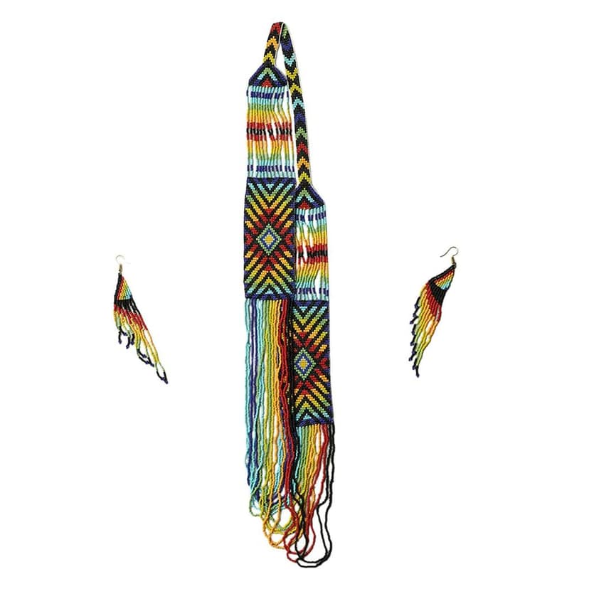 Garvi Gurjari (A Gujarat Govt Enterprise Beaded Multi-strand Necklace Set for Women view 2