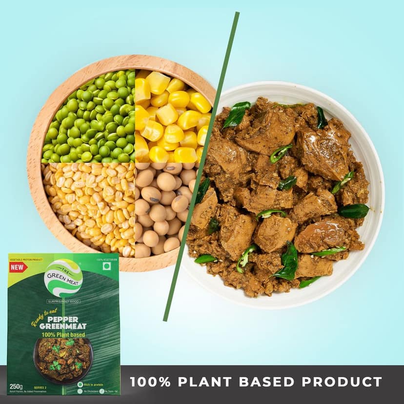 Pepper Greenmeat | Plant based & Vegetarian Meat Substitute | Ready to Eat | 250g view 4
