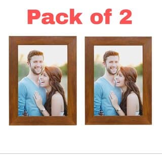 CHARKEE Wood Black Photo Frame Sets (Pack of 2)