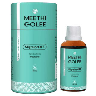 MigraineOFF HOMOEOPATHY Drops for Migraine & Headache Relief – 30ml | Fast-Acting Support for Neuralgia, Cluster & Chronic Headaches, Nausea, Stress, Tension & Pain | Natural Homeo Medicine for Men & Women