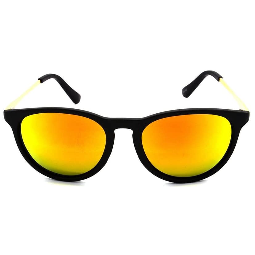 Hrinkar Golden Round Glasses Golden Frame Best Goggles for Men & Women - HRS324-BK view 2