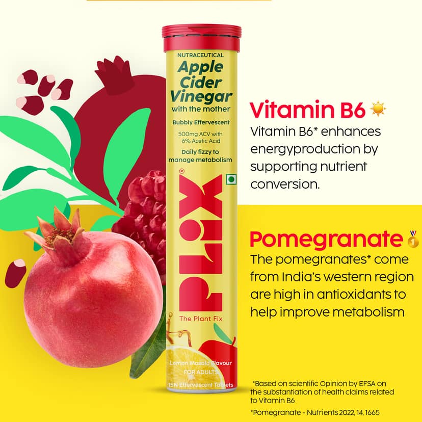 Apple Cider Vinegar Effervescent with the mother pack of 4 tubes__1 Month__60 Tablets view 4