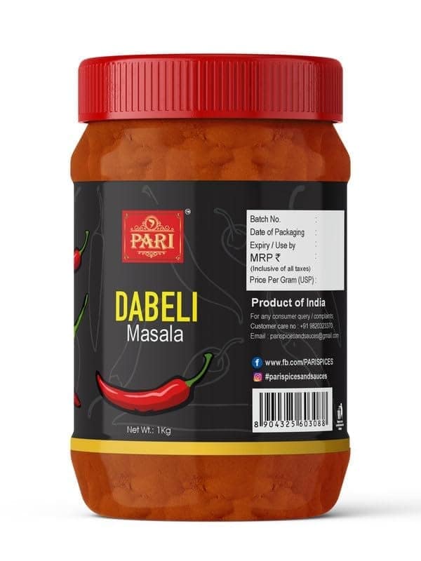 Pari Dabeli Masala | Tasty,Delicious,Flavorful Dabeli | for Healthy Cooking | Ready to Cook | All Seasonings Spices | Pure & Hygiene | Spice Mix | 100% Fresh and Natural | (Pack of 1 x 1000g) view 5