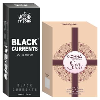 ST-JOHN Cobra Sensual 100ml & Black Current 50ml Body Perfume Combo Gift Pack Eau de Parfum - 150 ml (For Men & Women)