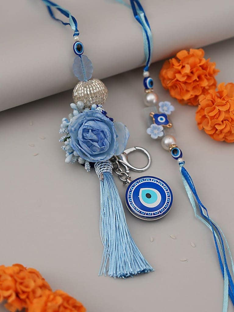 Blue Evil pair Rakhi view 2