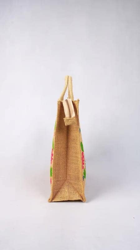 MultiColour Jute Bag view 2