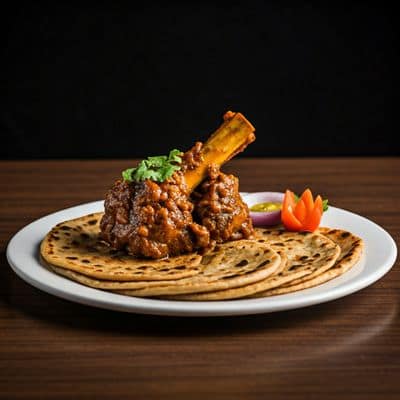 Handi Mutton Tawa Roti